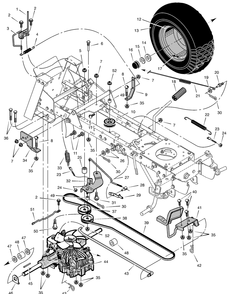 Part Location Diagram of 797096 Briggs and Stratton Cylinder assembly
